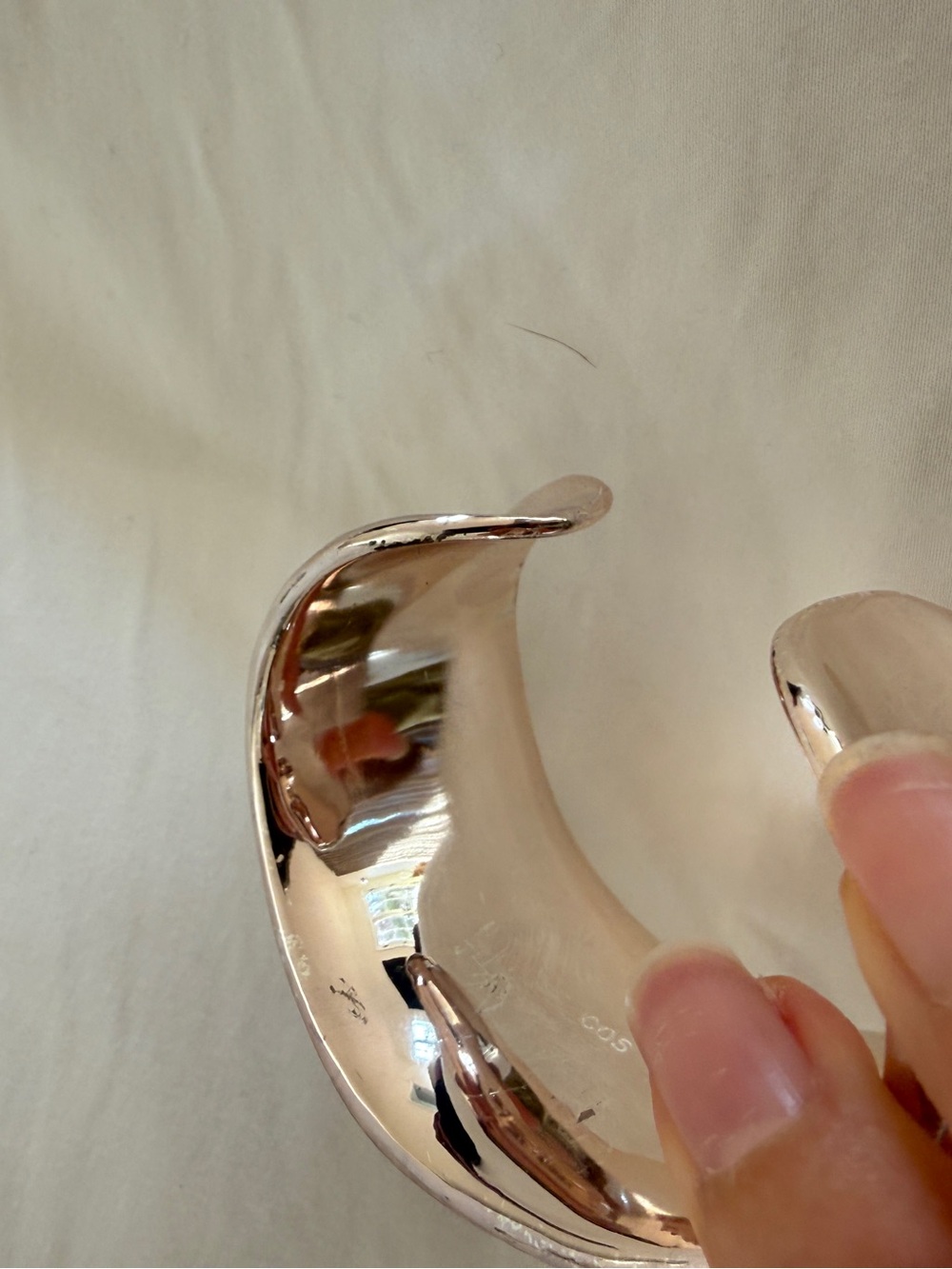 COS sculpted silver cuff - Picture 3 of 12